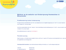 Tablet Screenshot of kinderdagverblijf-hummelstee.nl